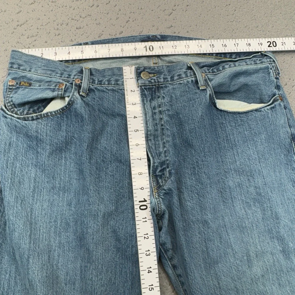 Polo Ralph Lauren Jeans Mens 40 Blue Hampton Relaxed Straight 5 Pocket Preppy